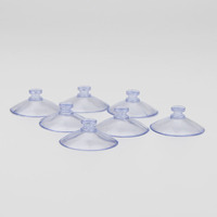 Petites ventouses anti-collision de 30mm, détachables et amovibles, à un seul niveau, sans crochets pour dessus de table en verre