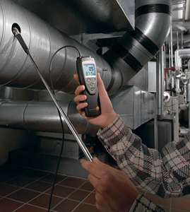 เครื่องวัดความเร็วลมแบบดิจิตอล Testo 416 0563 0416 รุ่นดั้งเดิม ขนาดใบพัด 0.63 นิ้ว พร้อมการเชื่อมต่อแอปพลิเคชันและหัววัดแบบยืดหดได้ ช่วงความเร็วสูง 7874 FPM - Product Image 5