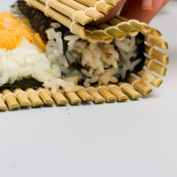 Tapis de sushi alimentaire japonais réutilisable écologique en bambou