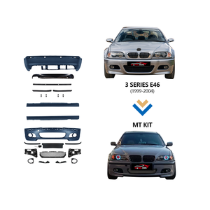 Parti e Accessori Auto per <span class=keywords><strong>BMW</strong></span> Serie 3 <span class=keywords><strong>E46</strong></span> Composto da Minigonne Laterali e <span class=keywords><strong>Paraurti</strong></span> per <span class=keywords><strong>BMW</strong></span> <span class=keywords><strong>E46</strong></span> Bodykit Stile M4 Kit di Conversione Ricambi Auto - Product Image 1