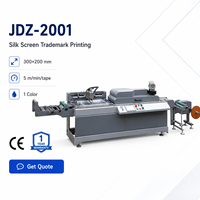 Machine d'impression d'écussons automatique monocolore JDZ-2001 avec garantie d'un an pour les rubans en satin, les bandes élastiques et les étiquettes