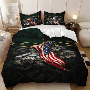 American Flag <strong>Eagle</strong> Pattern Suitable for Children and Teenagers Bedding Set Soft Duvet Cover Set Medium-sized Double Bed - Product Image 4