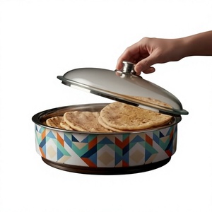 Casserole moderne avec couvercle en verre, motif géométrique rond, compatible lave-vaisselle et cuisinière à gaz - Product Image 6