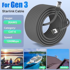 Starlink Gen 3 Cat6 che chắn <span class=keywords><strong>Ethernet</strong></span> Cáp mở rộng 26 AWG 16 ft đến 150 ft 1200 Mbps tốc độ cao thông tin liên lạc Cáp - Product Image 2