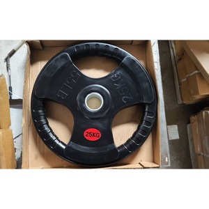 フィットネス機器ウェイトプレートセット ラバーコーティング鉄製プレート トライグリップダンベル バーベルウェイトプレート トライグリップ - Product Image 2