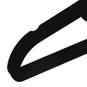 Colgador de abrigos de terciopelo para hombre y mujer, de plástico grueso, resistente, flocado, de fábrica, gran oferta - Product Image 4