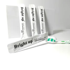 Travel set Whitening Toothpaste in sachet OEM Hotel Tooth paste supplier