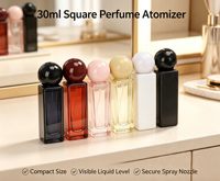 Botol Dispenser Parfum Kaca Portabel 50ml Grosir Massal yang Dapat Disesuaikan dengan Pompa Semprot untuk Wewangian Perjalanan
