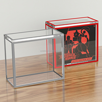 Boîtier en acrylique à bord noir ETB, protection magnétique robuste pour cartes à collectionner, résistance UV 99%, boîte d'entraînement Elite, coque de protection d'affichage