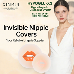 Cubrepezones Adhesivos de Silicona Reutilizables, Finos, Sin Costuras, Impermeables, con Diseño de Labios, para Accesorios Íntimos Femeninos - Product Image 1