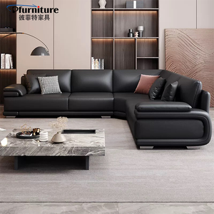 Sofá de Lujo para Sala de Estar, Muebles Curvos para el Hogar, Conjuntos de Sofás Modernos de Tela de Terciopelo - Product Image 5
