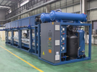 Machine à glace en blocs de 10 tonnes, SUS304, contrôle automatique par PLC, pour le refroidissement du béton, usine de glace industrielle