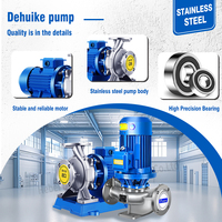 Pompe à eau électrique Dehuike à aspiration axiale en acier inoxydable haute pression pour l'extraction d'eau de mer/la distribution d'eau thermale