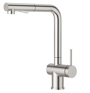 Rubinetto <span class=keywords><strong>Miscelatore</strong></span> Monocomando <span class=keywords><strong>Nero</strong></span> Moderno da <span class=keywords><strong>Cucina</strong></span> in Acciaio Inox 304 con Doccetta Estraibile e Spruzzatore in Ceramica, Prezzo di Fabbrica Conveniente - Product Image 1