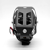 Projecteur LED pour voiture et moto U7 12V 10W 1000LM Super Lumineux Canon Laser Lumière Stroboscopique Phare Angel Eye pour Véhicule Électrique
