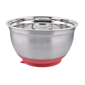 Bol à mélanger allemand de couleur rouge bols à mélanger en acier inoxydable bols à nicher fournitures de cuisine meilleur vendeur au prix de gros Unique - Product Image 1