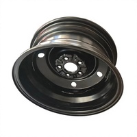 Rueda de Repuesto Original 4250C073 de 16 Pulgadas con Llanta de Acero para Mitsubishi Outlander Eclipse Cross - Negra 16X6 1/2JJ OFS38 PCD114.3