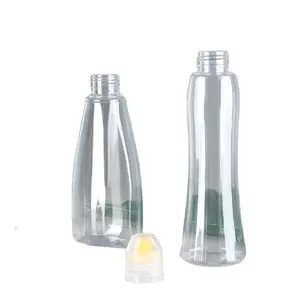 Honey bottle suction nozzle cover transparent PET 250g extrusion with silicone valve cover