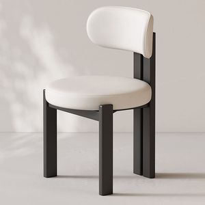 Chaise <span class=keywords><strong>de</strong></span> salle à manger <span class=keywords><strong>en</strong></span> bois massif écologique <span class=keywords><strong>de</strong></span> style nordique moderne avec dossier crème pour la maison, le bureau et l'hôtel ZN 505 - Product Image 6