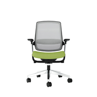 Chaise de bureau WINN en nylon maillé avec accoudoirs 3D réglables, support lombaire, vérin à gaz classe 4, dossier haut, idéale pour le bureau, la maison, l'atelier ou la chambre