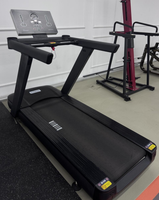 Tapis roulant interactif électrique Smart Stride avec écran tactile, surveillance cardiaque sans fil, structure en acier robuste, usage commercial