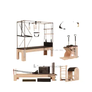 Holz ausrüstung Balance Maschine Eiche Trapez Tisch Cadillac Pilates Reformer Stuhl Fass