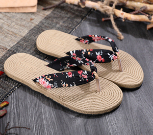 Scarpe Estive da Donna Nuove Ciabatte alla Moda con Stampa Floreale Infradito <span class=keywords><strong>Sandali</strong></span> - Product Image 2