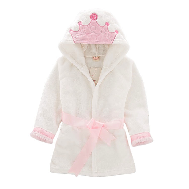 Groothandel Kid Spa Robe Baby Capuchon Handdoeken Kids Badjas Baby Zachte Fleece Badjas Baby