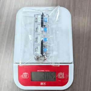 4 Tuşlu Mekanik Klavye Anahtarı Anahtarlık Klavye Tuş Takımı Test Cihazı LED Işık ile Su Geçirmez Hafif Karikatür Tasarımı Stres Giderici için - Product Image 6