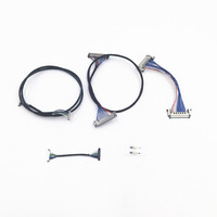 Kabel Layar LCD ODM Pabrik, Kabel Display IPEX 20 30 40 Pin, Kabel micro coax LVDS untuk Panel LCD