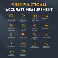 Para FNIRSI Multímetro inteligente antiquemaduras de alta precisión Equipo de prueba de pantalla digital automático multifuncional