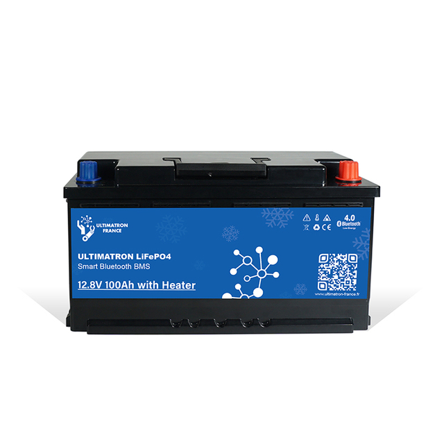 Ultimatron LiFePO4 Battery 12.8V 100Ah Smart Bluetooth BMS with Heater ULT-12-100H Italy