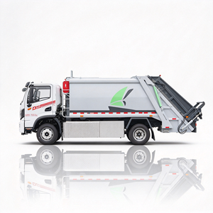 Camion poubelle électrique pur à conduite à droite Dongfeng Huashen de 9 tonnes - Product Image 3
