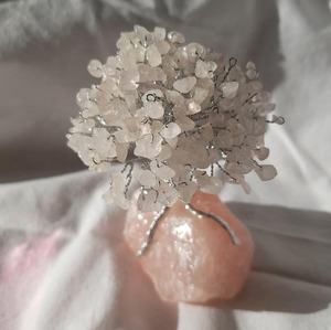 Cuộc Sống cây tự nhiên bảy tinh thể đá đồng tiền cây bọc trên màu xanh Gốm sứ Bình tinh thể cây của Lite đá tự nhiên - Product Image 6