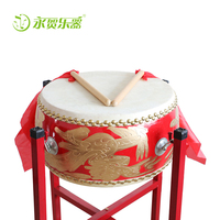 Rhythm Percussion Instrument Chinese Traditional Musical Instrument Dance Rhythm Room Decoration Red Drum