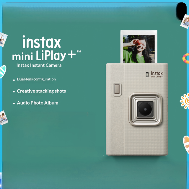 Instax Mini LiPlay+ Mini Instant Dual Lens Digital Analogue Camera Instant Image Camera