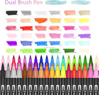 Stylo pinceau aquarelle à double pointe Colorful multicolor draw double point ball touch marker pen