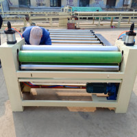 Machine de collage automatique pour MDF, machine à coller le papier, machine de revêtement de colle double face 1000/1300 mm pour le bois