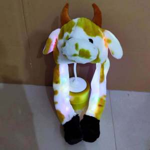 Vaca unicornio <span class=keywords><strong>Orejas</strong></span> <span class=keywords><strong>de</strong></span> conejo sombrero movimiento <span class=keywords><strong>Pikachu</strong></span> conejo suave saltar gorra divertido juguete niñas dibujos animados Kawaii sombrero <span class=keywords><strong>de</strong></span> peluche juguetes para chico adulto - Product Image 4