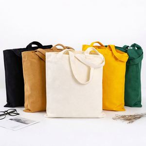 Custom Eco Friendly Canvas Tote <b>Bag</b> Logo Reusable Shopping <b>Bag</b> Large/<b>Medium</b> <b>Size</b> Shoulder Strap Custom Brand SW260826 Wholesale - Product Image 1