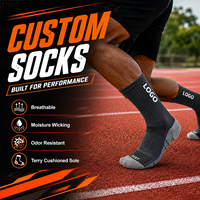 Chaussettes de sport respirantes avec logo personnalisé, confortables pour les activités de plein air et l'entraînement, chaussettes de course athlétiques avec logo personnalisé, unisexe