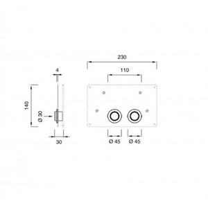 Ceadesign doppio filo in ottone pulsanti idropiatto coppia per WC cisterne ABS materiale accessori serbatoio wc - Product Image 1