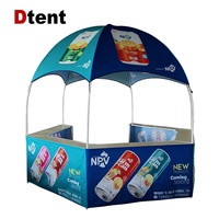 Tente promotionnelle pliable Dtent personnalisable pour exposition, dôme, chapiteau, stand commercial, panneau publicitaire, kiosque
