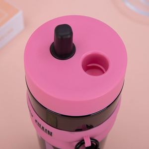 24 OZ Insulated Leak Proof Tumbler with Lid and Straw, Stainless Steel Coffee Travel Mug for Hot and Cold - Product Image 4