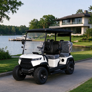 Carrito de Golf Personalizado GRENTEK de 4 Plazas, Carro Eléctrico de Litio Todoterreno para Comunidades de Villas Rurales - Product Image 1