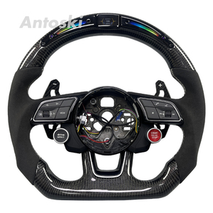 <span class=keywords><strong>Volante</strong></span> de fibra de carbono con LED inteligente para <span class=keywords><strong>Audi</strong></span> Q8 SQ8 A3 <span class=keywords><strong>A4</strong></span> B9 A5 B8 A6 C7 A7 S3 S4 RS3 RS5 RS7 RS6 C8 estilo deportivo personalizado - Product Image 1