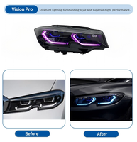 Phares à LED de style Ikon RGB Plug and Play pour BMW Série 3 G20 G28 2018 à 2022, DRL améliorés, pièces de rechange automobiles