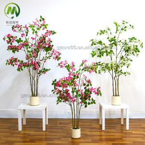 Plante artificielle de <span class=keywords><strong>bougainvillier</strong></span> simulée à couleurs vives et changeantes <span class=keywords><strong>en</strong></span> <span class=keywords><strong>pot</strong></span>, fleurs et arbres artificiels pour la décoration du salon - Product Image 3