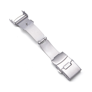 Jaetium Fermoir de montre plongeur pliable en acier inoxydable massif 18mm 20mm 22mm - Product Image 2