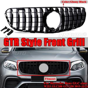 กระจังหน้าทรง GTR สำหรับ Mercedes-Benz GLC Class W253 X253 GLC300 GLC350 ปี 2015-2019 - Product Image 1